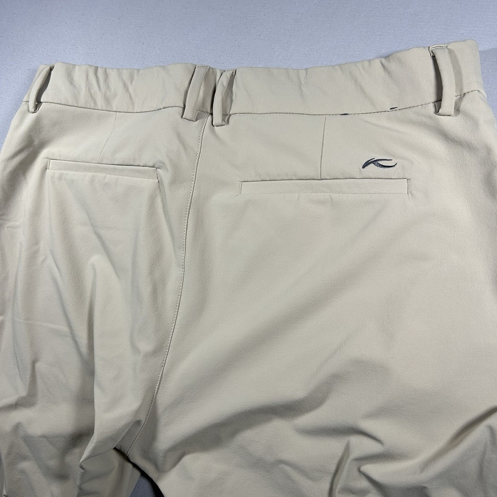 KJUS Ike Golf Pants Mens 34x32 Beige Regular Fit Stretch Performance Chino Swiss